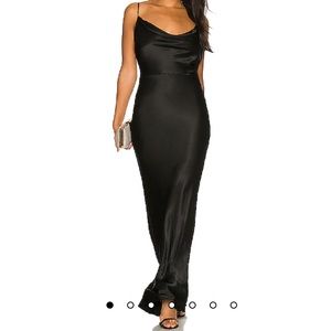Black Formal Satin Dress